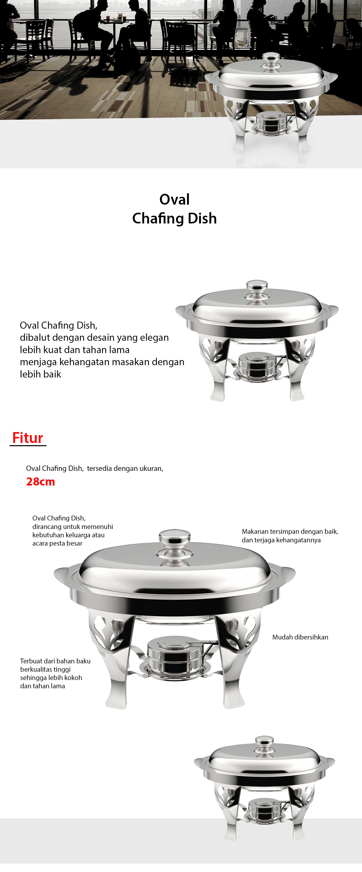 Oval Chafing Dish